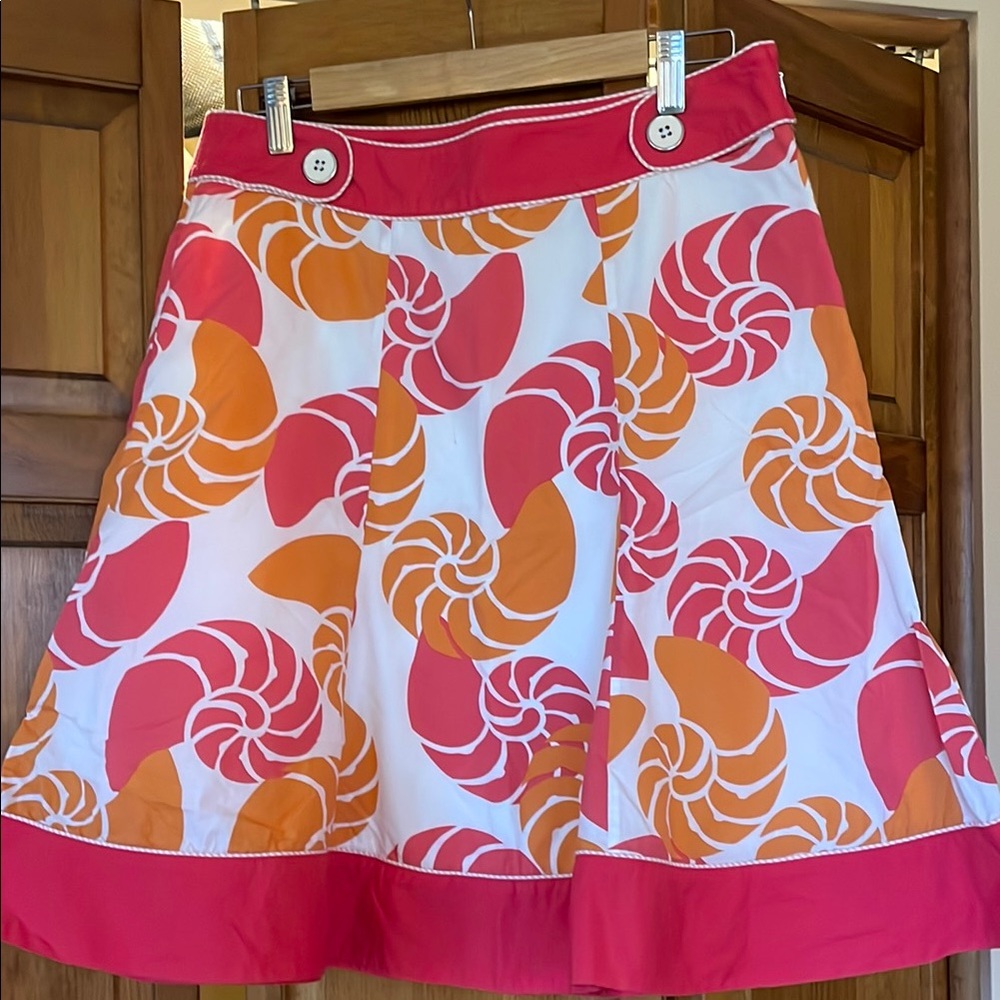 LL bean shell pattern skirt